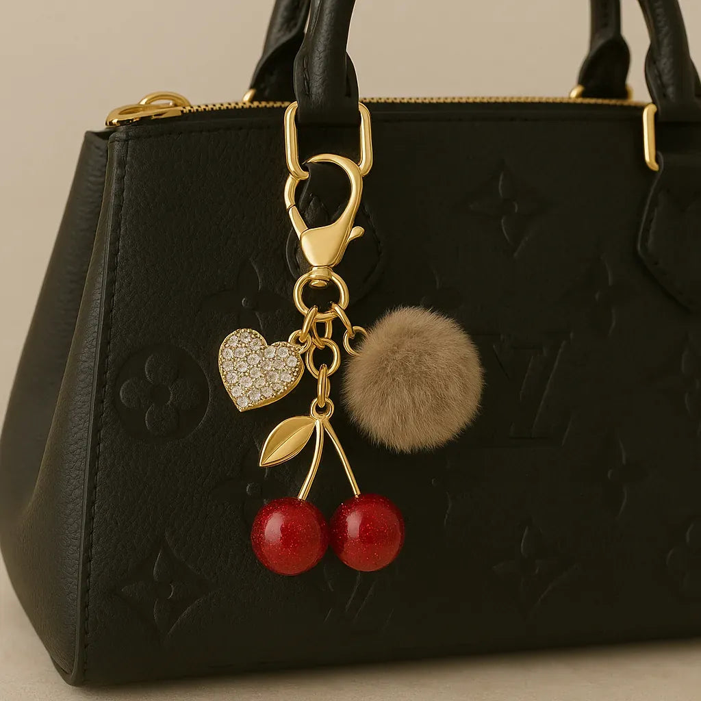 Cherry Bag Charm