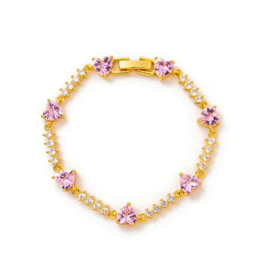 Das rosa Herzarmband