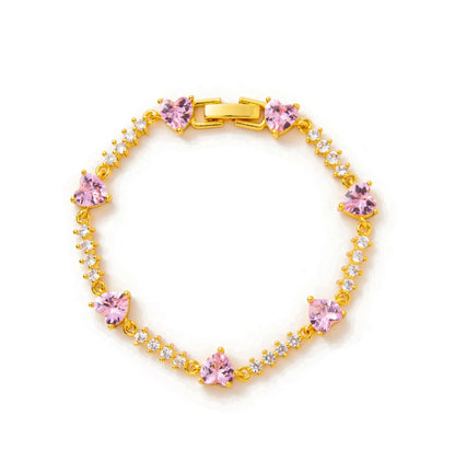 Das rosa Herzarmband