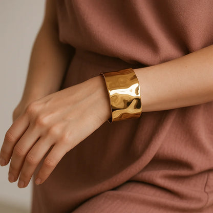 Pulsera texturizada brillante 