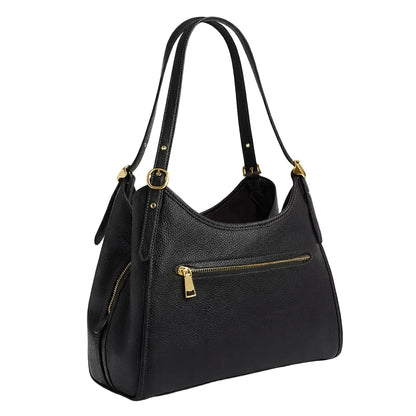 The Erin Shoulder Bag Gold/Black