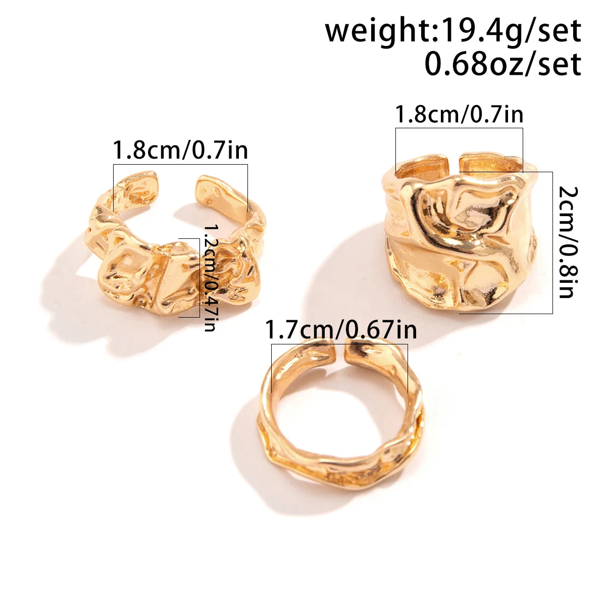 Anillos de la Trinidad Dorada