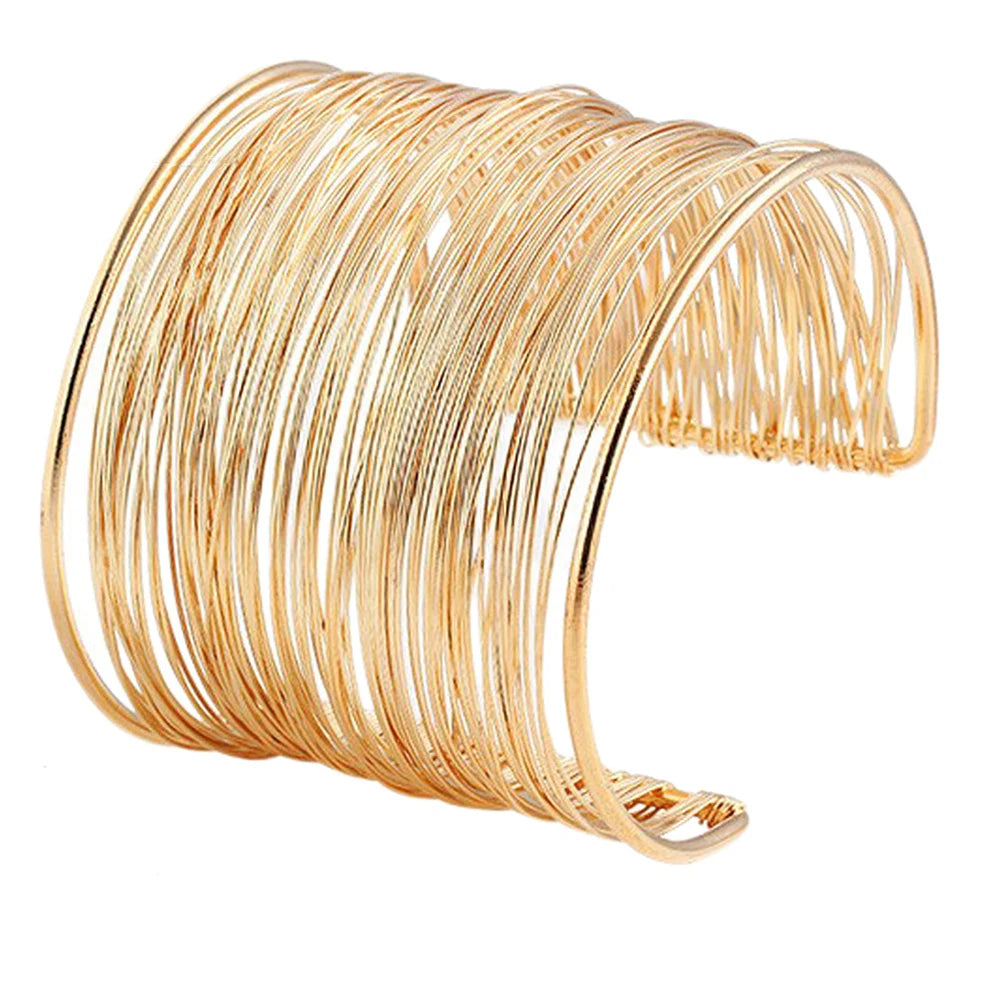 Pulsera de alambre de oro