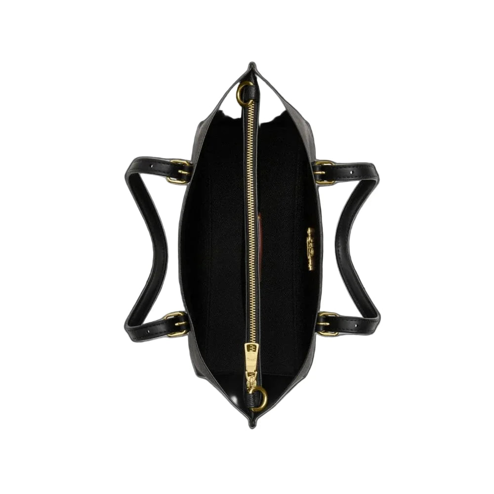 Die Mollie Tote Bag 25 aus charakteristischem Canvas – Walnuss/Schwarz