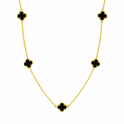 Amelie Clover Halskette - Black Edition 