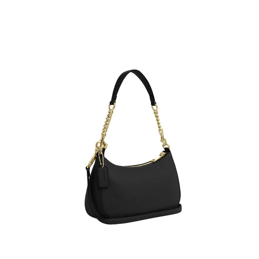 Teri Schultertasche – Gold/Schwarz