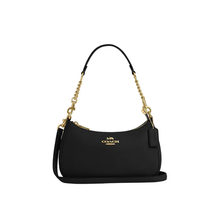 Teri Schultertasche – Gold/Schwarz