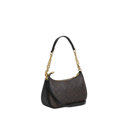 Teri Schultertasche – Gold/Schwarz