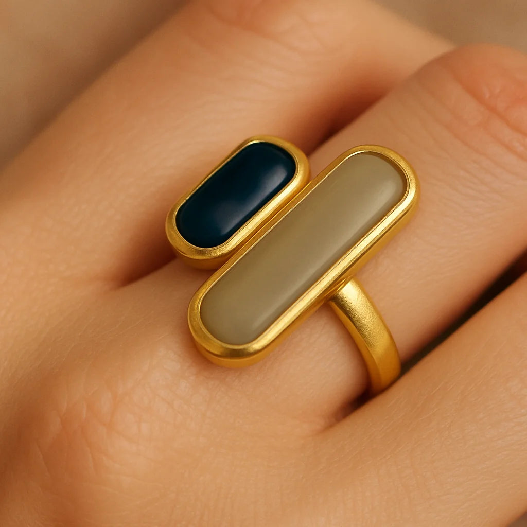Double Stone Ring